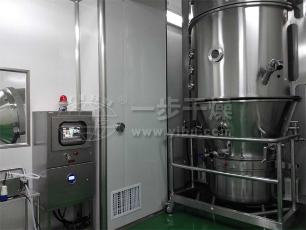 FL沸騰制粒機試車現(xiàn)場