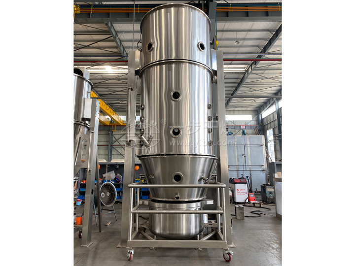 FL沸騰制粒機試車現(xiàn)場